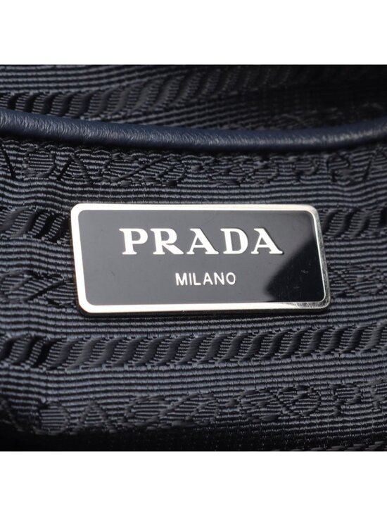 Prada Backpack Navy Nylon Saffiano Leather Triangle Logo main image 11